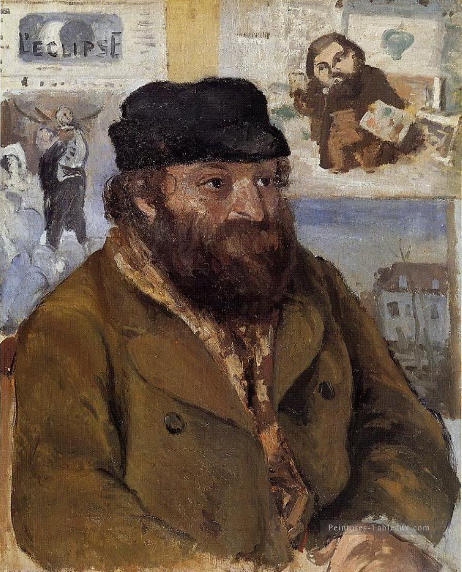 Portrait de Paul Cézanne 1874 Camille Pissarro Peintures à l'huile